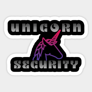 Unicorn Security Sticker